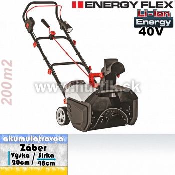 Aku fréza snehová ST 4048 / ENERGY FLEX [36V resp. 40V, bez aku, nabíjačky, krabica]