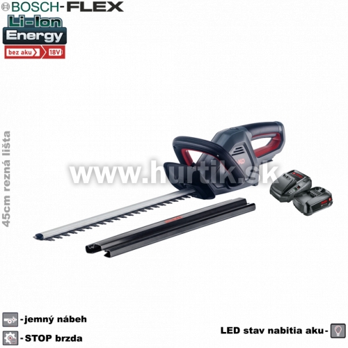 Aku plotostrih HT 1850 / BOSCH FLEX [18V, 1x aku 2,5Ah, nabíjačka, krabica]