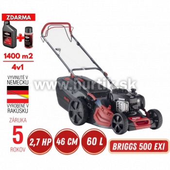 Kosačka benzínová Comfort 46.0 SP-B, 4v1, s pohonom, B&S 500 EXI / 2,7HP