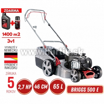 Kosačka benzínová Classic 4.62 SP-B Plus Edition, 3v1, s pohonom, B&S 500 E / 2,7HP
