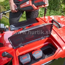 Aku Traktor trávny R 74.5 Li 36 V PREMIUM, záber 74cm, Lithium-ion batéria 36V , 4 x 8Ah (možnosť rozšírenia kapacity) - do 4500m2