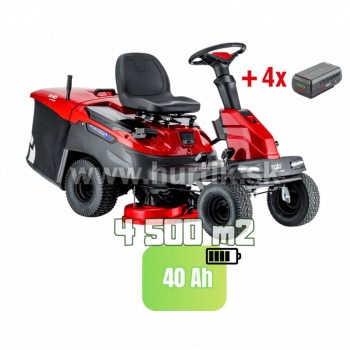 Aku Traktor trávny R 74.5 Li 36 V PREMIUM, záber 74cm, Lithium-ion batéria 36V , 4 x 8Ah (možnosť rozšírenia kapacity) - do 4500m2