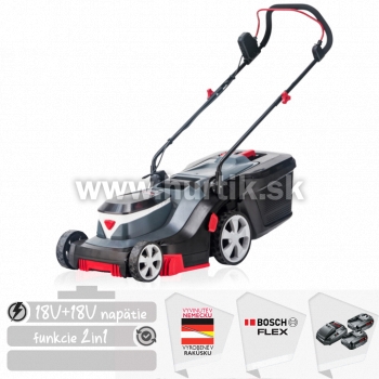 Aku kosačka 32.2 Li Easy, 2 in ONE, bez pohonu / BOSCH FLEX [18V, 2x aku 2,5Ah, dvojnabíjačka, krabica]