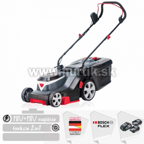 Aku kosačka 32.2 Li Easy, 2 in ONE, bez pohonu / BOSCH FLEX [18V, 2x aku 2,5Ah, dvojnabíjačka, krabica]