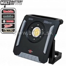 Aku lampa LED MULTI Battery (+ 230V) / 6200 lm [18V, bez aku, nabíjačky, krabica, adaptér MAKITA, METABO, BOSCH, DEWALT, MILWAUKEE]