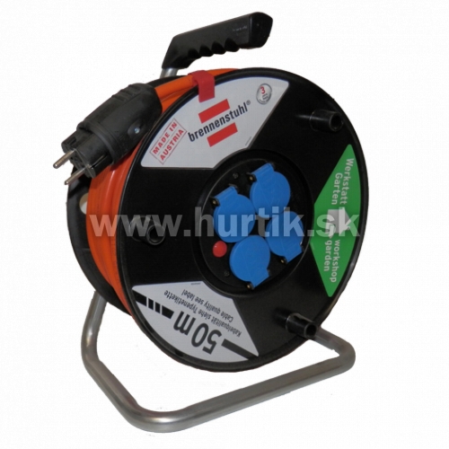 Bubon predlžovací 4z/25m (3G1,5) na 230V, s káblom Bremaxx