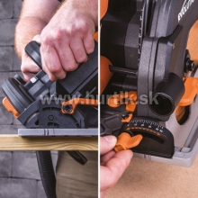 Píla kotúčová Evolution R185 CCSX + 2x kotúč TCT + vodiaca lišta (predtým píla RAGE 1-B)