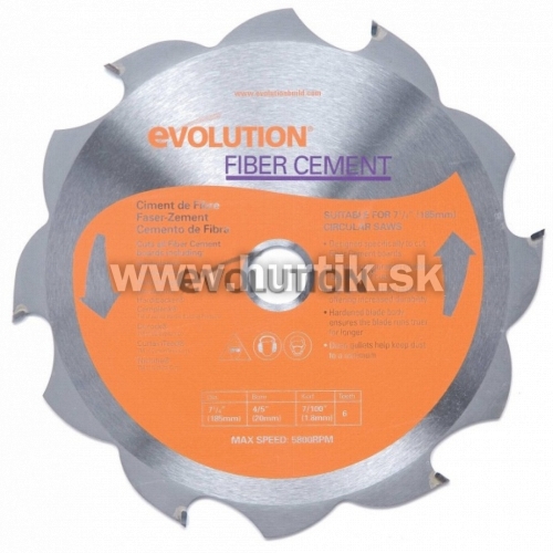 Kotúč pílový EVO 185mm pre pílu kotúčovú R185 CCS, Cetris/Drevocement