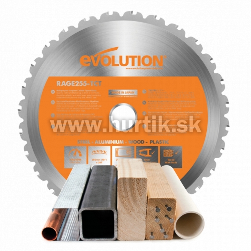 Kotúč pílový EVO 255mm pre pílu pokosovú R255 a RAGE 3, MULTI_funkčný
