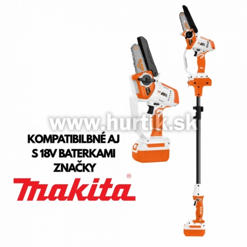 Aku píla reťazová mini 1424E + teleskop [18V, bez aku, nabíjačky, krabica]