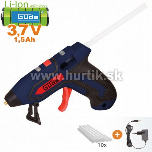 Aku pištoľ tavná 7140-3.7 [3,7V, vstavaný aku 1,5Ah, nabíjačka, krabica, príslušenstvo]