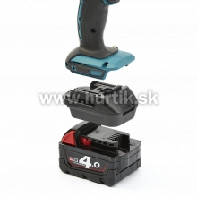 Aku adaptér DM18M 18V Dewalt, Milwaukee/ Makita