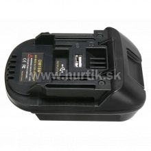 Aku adaptér DM18M 18V Dewalt, Milwaukee/ Makita
