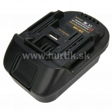 Aku adaptér DM18M 18V Dewalt, Milwaukee/ Makita