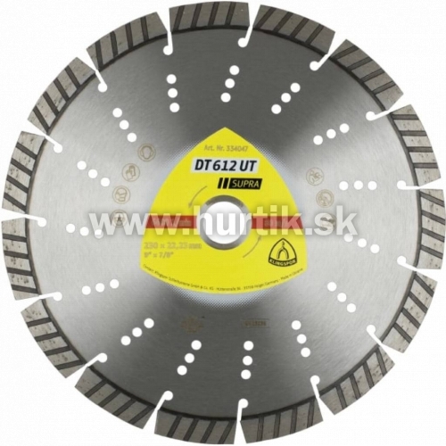 Kotúč diamantový 125x2,4x22,2 / DT 612 UT SUPRA (stavebné materiály, armovaný betón, vápennopiesková tehla)