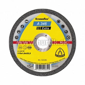 Kotúč rezný 115x1,6x22,2 / A 346 EXTRA (kovy univerzálne, nerez)