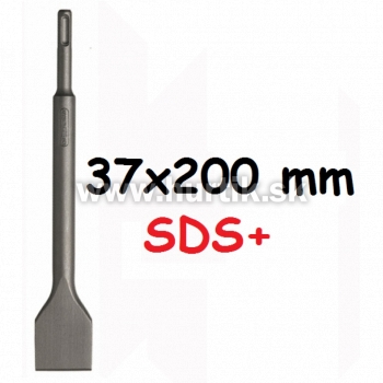 Sekáč SDS+ plochý, široký 37 x 200 mm, s valcovitou stopkou