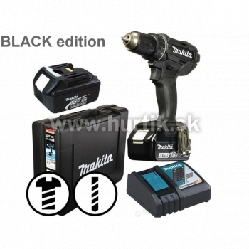 _Aku skrutkovač DDF482RFEB, BLACK edition / LXT [18V, 2x aku 3,0Ah, nabíjačka, kufor]