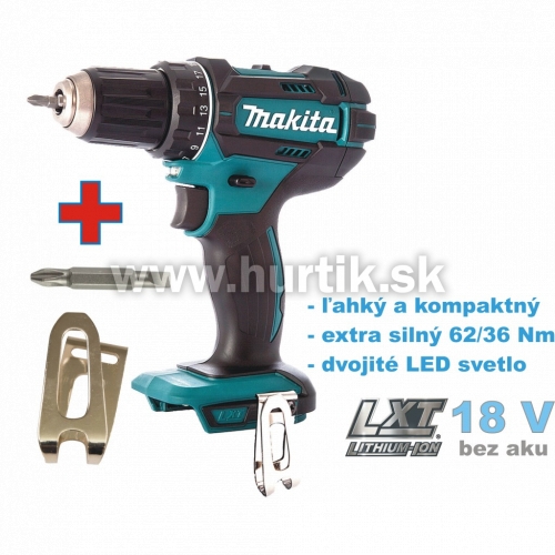 Aku skrutkovač DDF482Z / LXT [18V, bez aku, nabíjačky, krabica]
