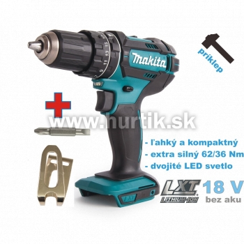 Aku skrutkovač príklepový DHP482Z / LXT [18V, bez aku, nabíjačky, krabica]