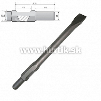 Sekáč upnutie 30mm, plochý 32 x 400 mm (pre HM1304, HM1400, HM1307C, HM1317C)
