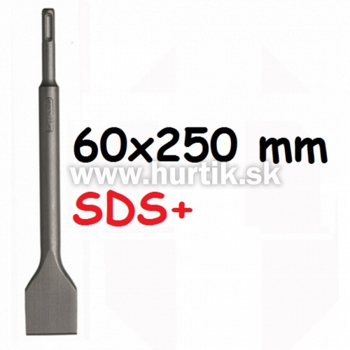 Sekáč SDS+ plochý, široký 60 x 250 mm, s valcovitou stopkou