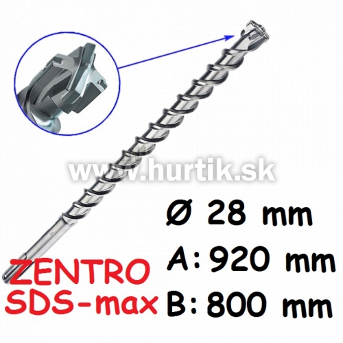 Vrták SDS-max 28x920 / ZENTRO MAX