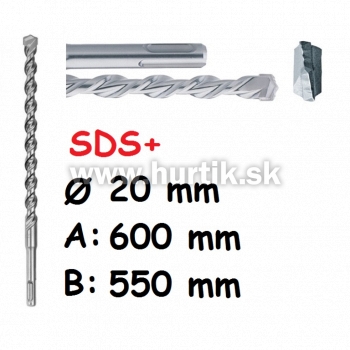 Vrták SDS+ 20x600 V Plus