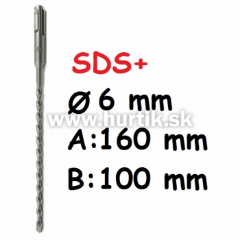 Vrták SDS+  6x160