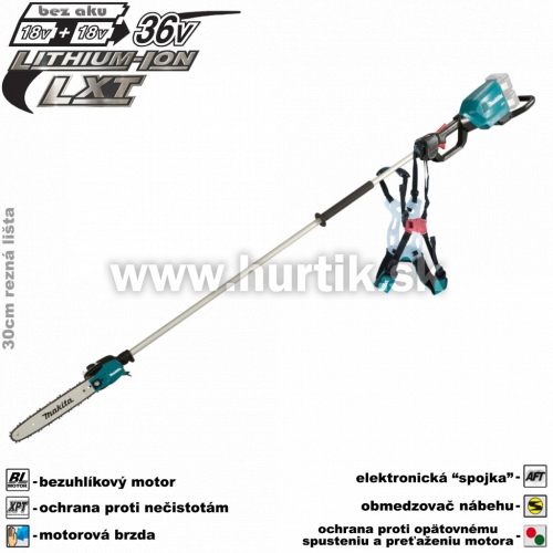Aku výškový prerezávač DUA300Z / LXT [2x18V, bez aku, nabíjačky, krabica]