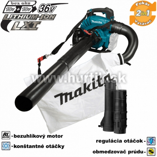 Aku fukár/vysávač lístia DUB363ZV / LXT [2x18V, bez aku, nabíjačky, krabica]