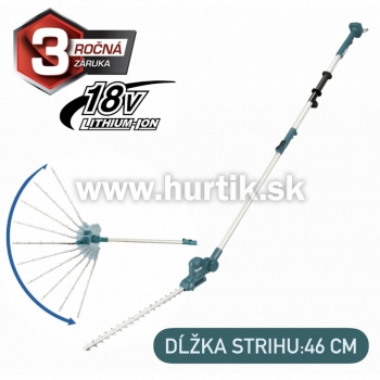 Aku. plotostrih teleskopický DUN461WZ / LXT [18V, bez aku, nabíjačky, krabica]