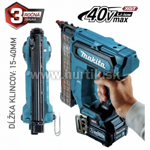 Aku sponkovačka FN001GZ / XGT [40V, bez aku, nabíjačky, krabica]