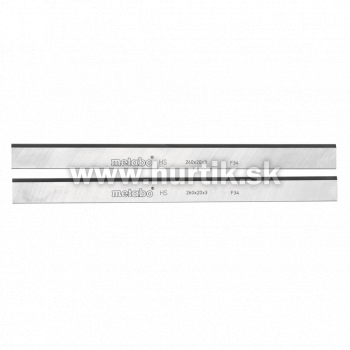 Nože hobľovacie 260 x20 x 3 mm, pre HC 260 (pre všetky mäkké a tvrdé drevá, dajú sa dodatočne nabrúsiť, pre tieto nože je nutná súprava 0911030845)