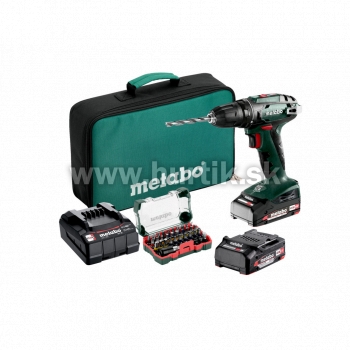 Aku skrutkovač BS 18 [18V, 2x aku 2,0Ah, bit box tool bag]
