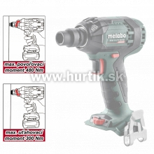 Aku rázový uťahovač SSW 18 LTX 300 BL - bezuhlíkový, 18V LiHD [18V, bez aku, nabíjačky, kufor]