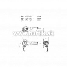 Brúska uhlová WEA 17 - 150 quick
