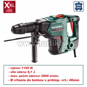 Kladivo kombinované KHEV 5-40 BL / 1150W / 12,2J / 8,3kg (+ Full Service v hodnote 150€ zadarmo)