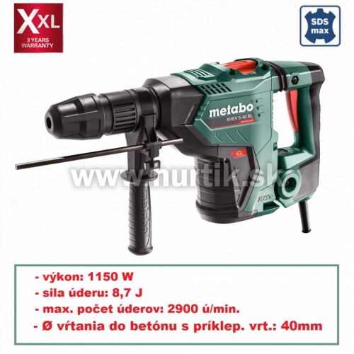 Kladivo kombinované KHEV 5-40 BL / 1150W / 12,2J / 8,3kg (+ Full Service v hodnote 150€ zadarmo)