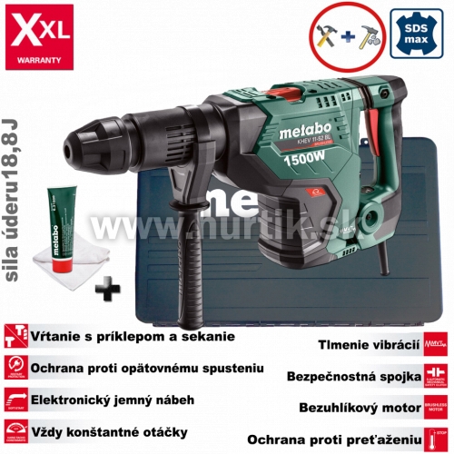 Kladivo kombinované KHEV 11-52 BL / 1500W / 18,8J / 12,4kg (+ Full Service v hodnote 150€ zadarmo)