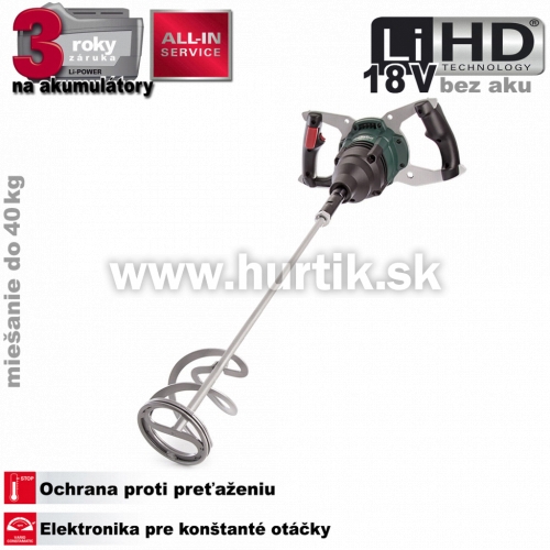 Aku miešadlo RW 18 LTX 120, 18V LiHD [18V, bez aku, nabíjačky, krabica]