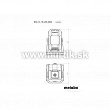 Aku lampa BSA 12-18 LED 2000 [18V, bez aku, nabíjačky, krabica]