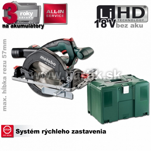 Aku píla kotúčová KS 18 LTX 57, 18V LiHD [18V, bez aku, nabíjačky, kufor]