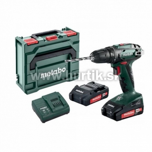 Aku skrutkovač BS 18 [18V, 2x aku 2,0Ah, nabíjačka, kufor]