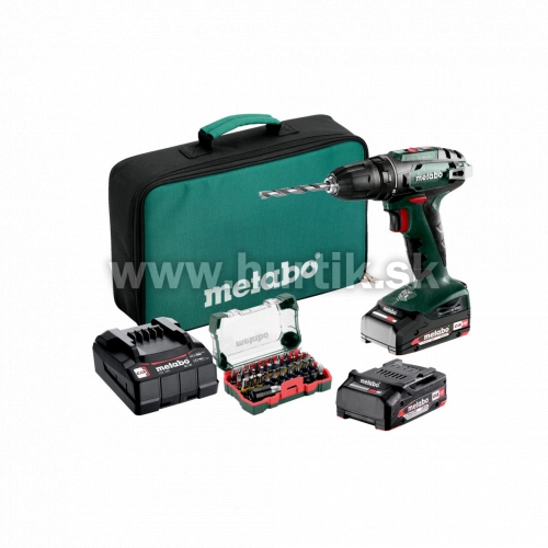 Aku skrutkovač BS 18 [18V, 2x aku 2,0Ah, bit box tool bag]