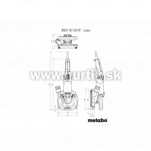 Fréza renovačná RSEV 19-125 RT + brúsny kotúč na betón
