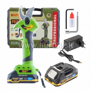 Aku nožnice na konáre ES28Li / 20V, 1x aku 2,0Ah, kufor/