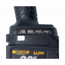 Aku brúska PGA20 / 20V, 2x Aku 4Ah, nabíjačka, kufor/
