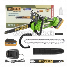 Aku píla reťazová PKA33-1bi [20V, 1x aku 4,0Ah, nabíjačka, kufor]