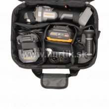 Aku brúska AG125A-1B-F / 20V, 1x Aku 4Ah, nabíjačka, taška/